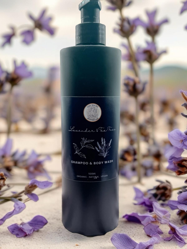 Shampoo &amp; Body Wash (300ml) - Lavender &amp; Tea Tree
