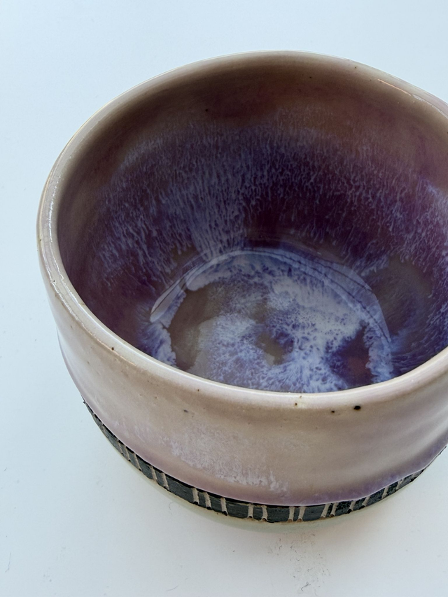 Tribal pink & jade mug