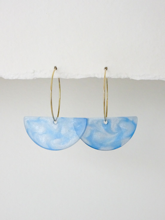 Demi lune : Bleu c &amp; bleu f