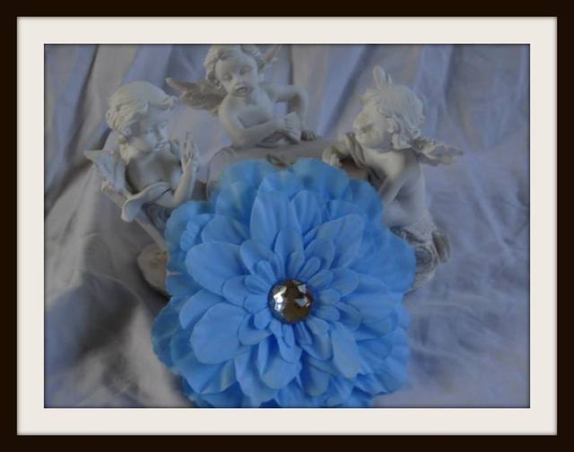 BARRETTE BÉBÉ/FILLE. PÉTUNIA Bleu