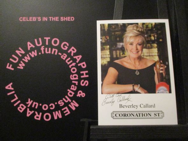 Beverley Callard (Liz McDonald) Original Coronation Street Pre-Print Cast Card