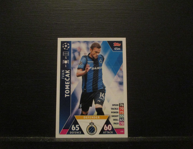 Ivan Tomecak - UEFA Champions League Match Attax 2018/19 Original Trading Card #330