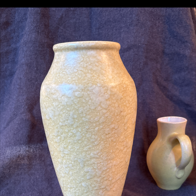 Gelbe Keramik Vase Scheurich