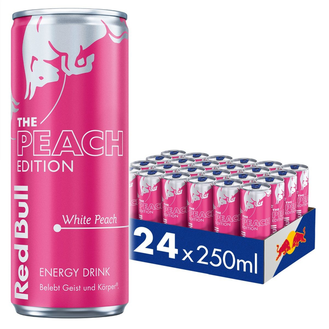 DPG Red Bull The Peach Edition White Peach 0,25l (24 x 0,25 L)