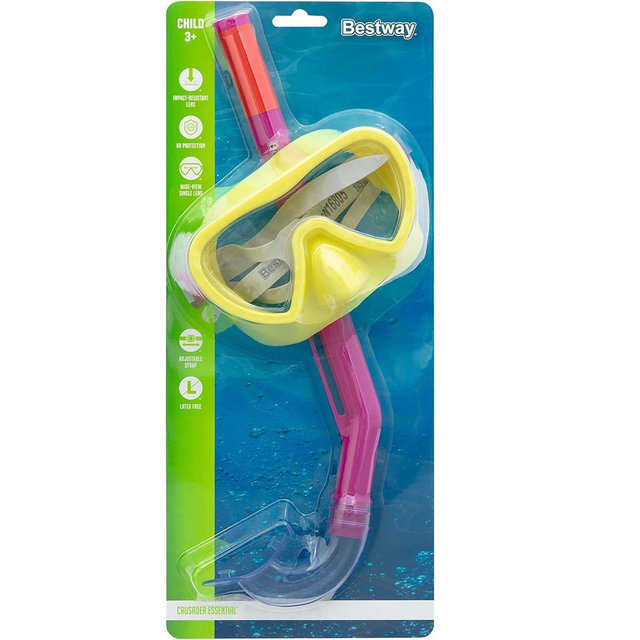 Kit de Snorkeling Masque et Tuba Crusader Essential Enfants dès 3 Ans - Bestway
