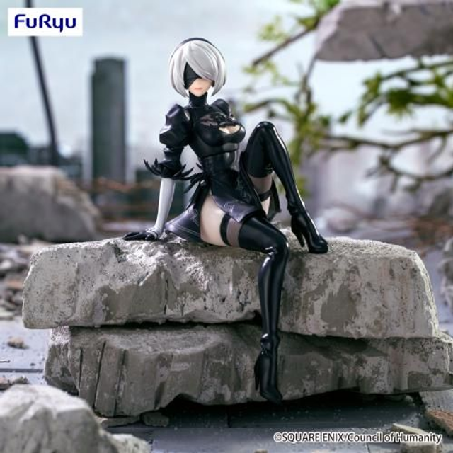 (Preordine consegna prevista 06/2026) NIER AUTOMATA VER1.1A - 2B - Statue Noodle Stopper 13cm 🤖🖤