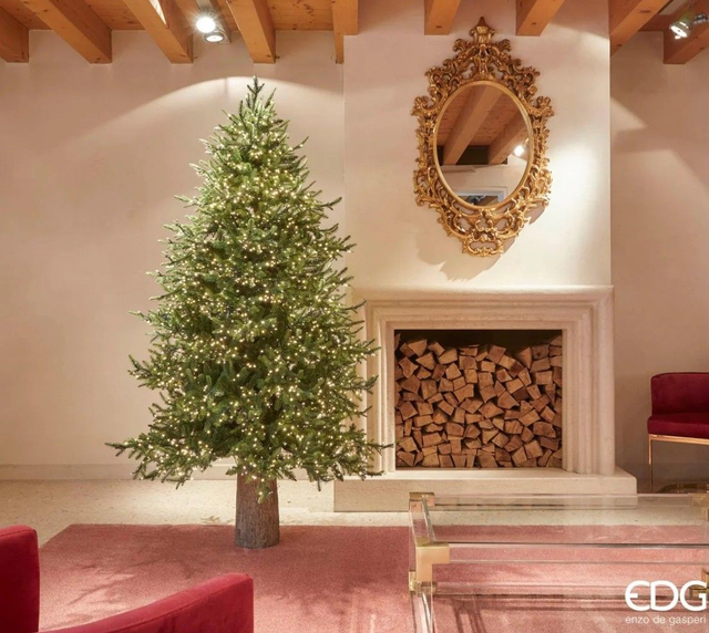 EDG Enzo de Gasperi Albero di Natale Pino Luxury 210 cm con 4000 mini led D142