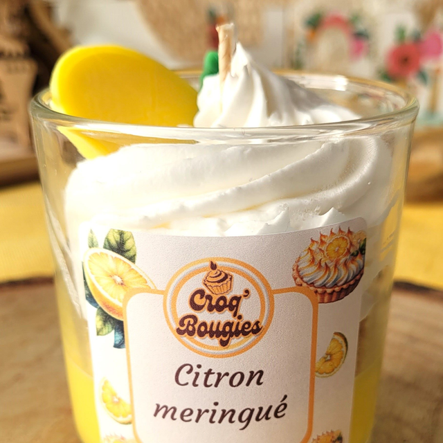Bougie 140g - CITRON MERINGUE