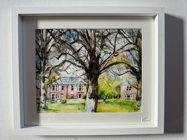 Original painting- Plein Air-St Boswells Green