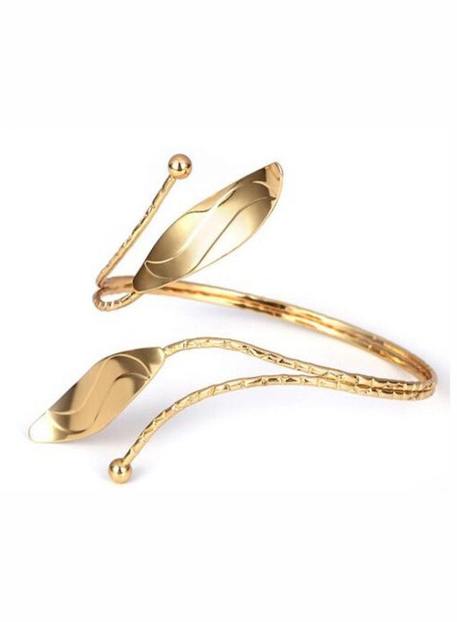 Brassard Bracelet de bras ethnique feuille de printemps