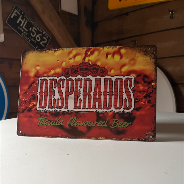 Desperados oranje/rood - 30x20cm