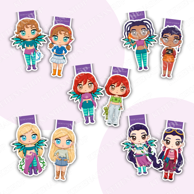 W.I.T.C.H - Marcapáginas magnéticos