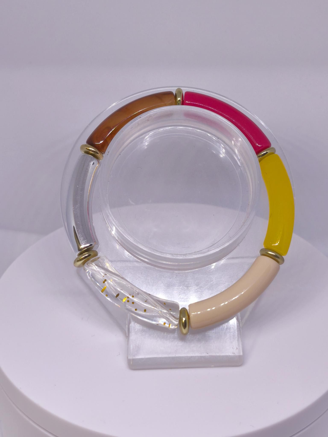 Bracelet perles tubes