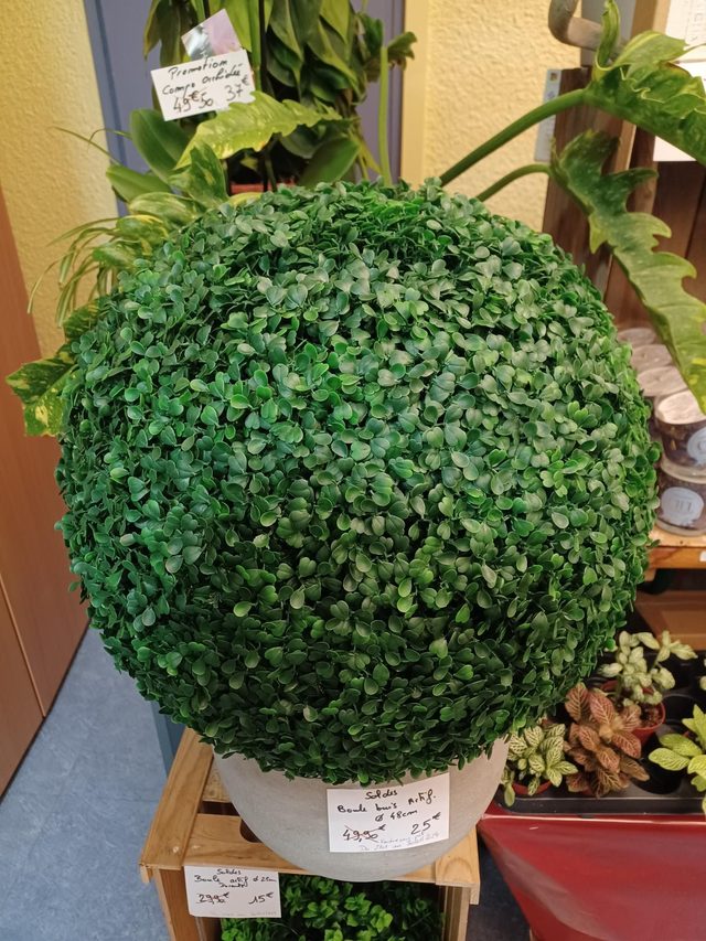 Boule buis artificiel diamètre 48cm