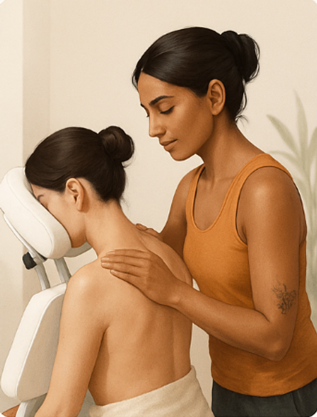 Massage Shiroshampi (sur siège assis)
