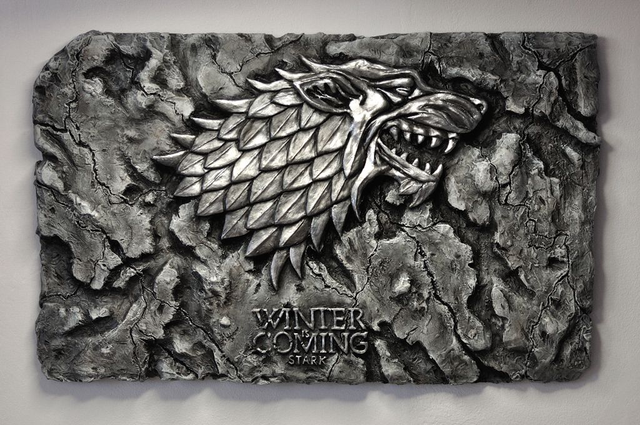 - Plaque House Stark - Game of Thrones