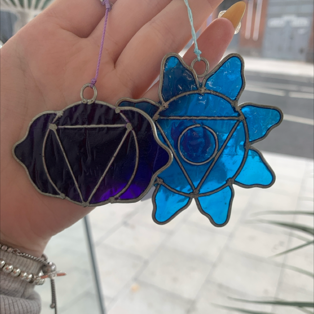 Chakra Sun catcher (crown or throat)