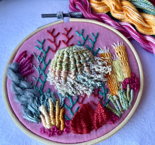3D Embroidered Coral Reef Workshop