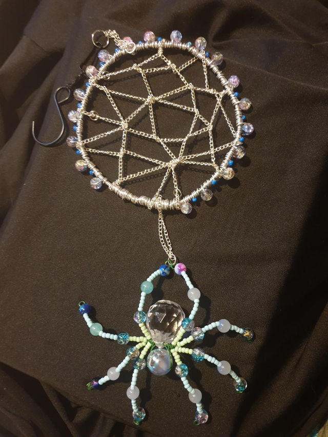 "Spider and Web" wire art