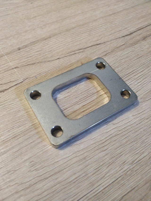 T25-Flansch Edelstahl 8mm Stärke für Krümmerbau