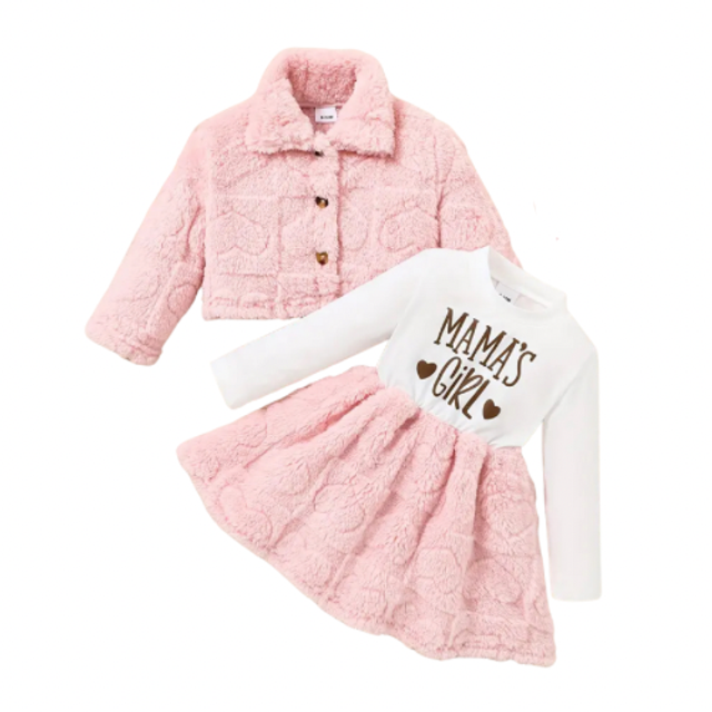 2-delige set jurk mama’s girl met jas 