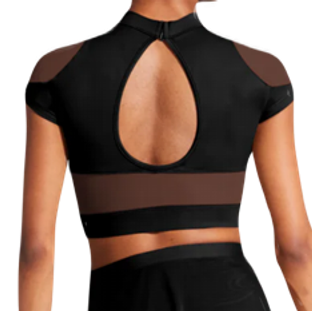 Hanae Cap Sleeve Crop Top - Bloch