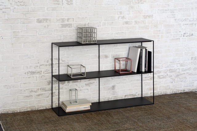 ZEUS Slim Irony Sideboard schwarz