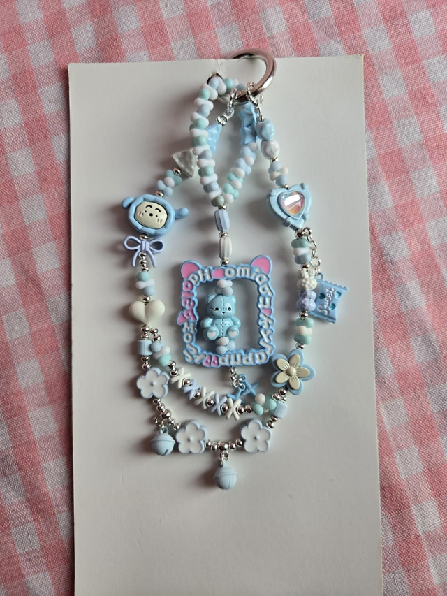 Blue bear phonecharm