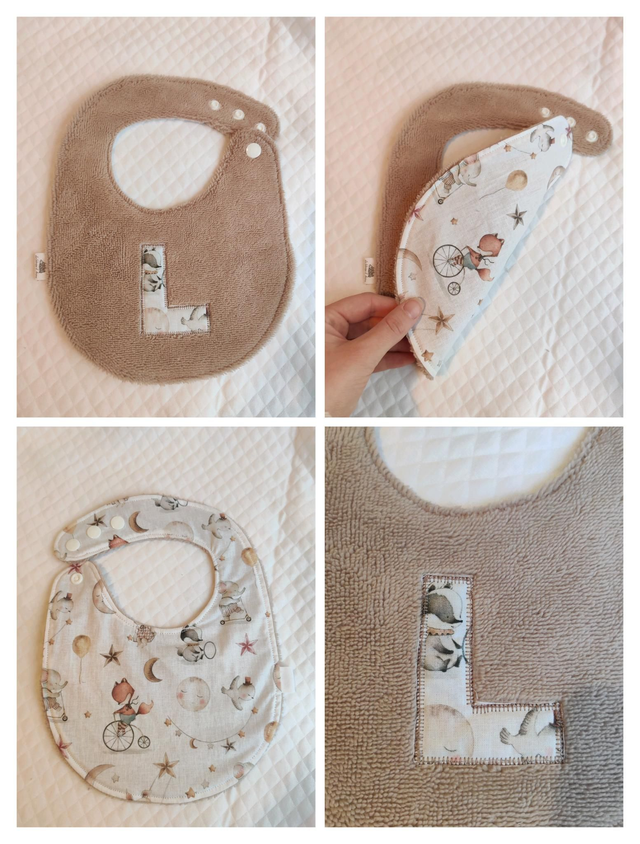 Bavoir personnalisé de K à T