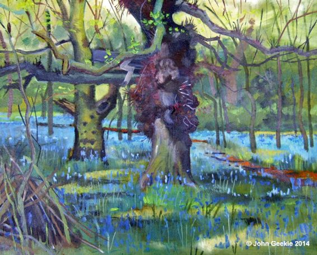 Bluebell Wood, Beverley. A3 Print.