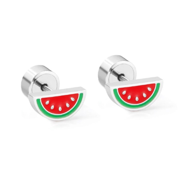 Watermelon Comfort Back Stud Earrings