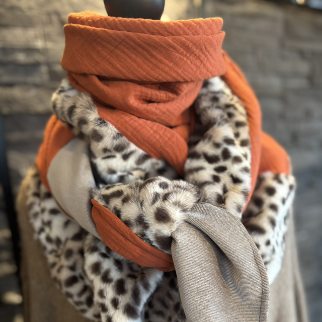 Écharpe - La Fauve Terracotta