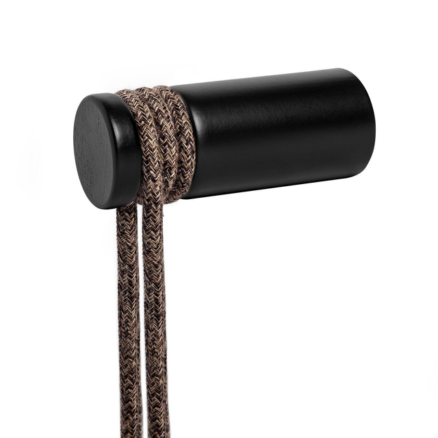 Rolé aus Holz Schwarz