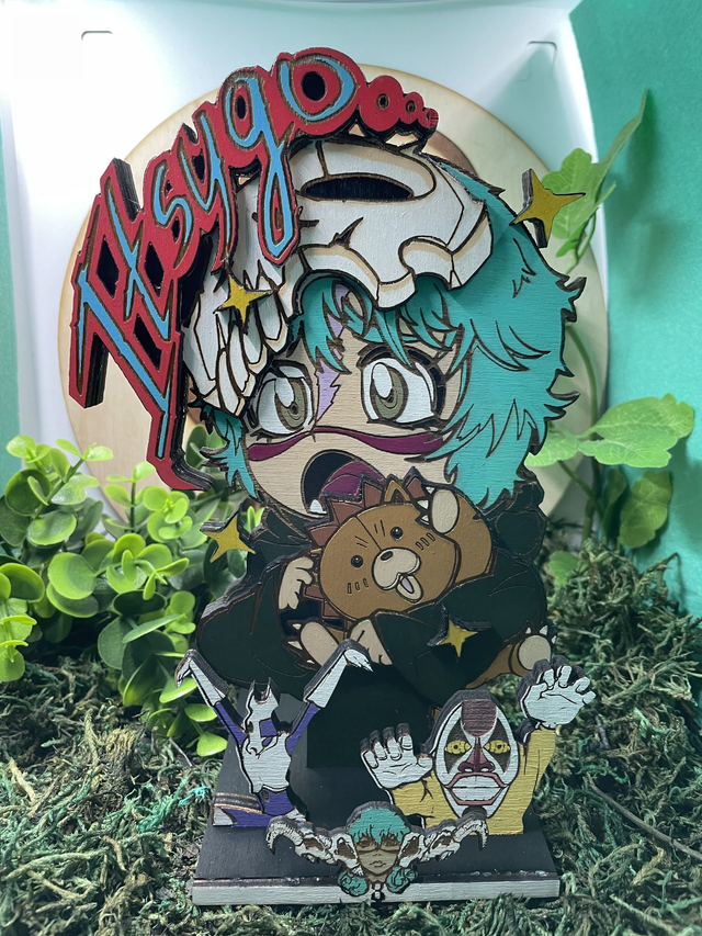 Figurine Bleach, nelliel en bois