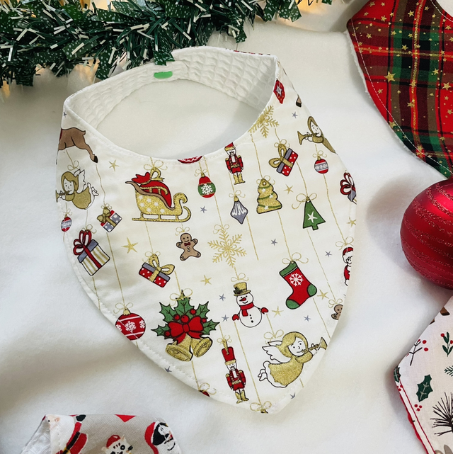 Bavoir bébé thème Noël