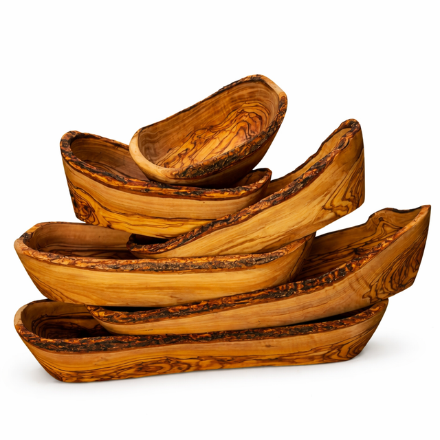 Baguette Bowl – Live Edge – Tuscan Olive Wood