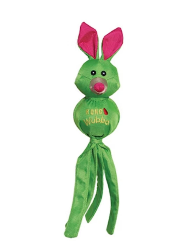 KONG  WUBBA  RABBIT GREEN LARGE (2 Sizes)