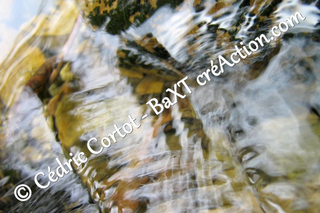 Impression sur alu dibond - Reflets et cours d'Eau (ref 4219)