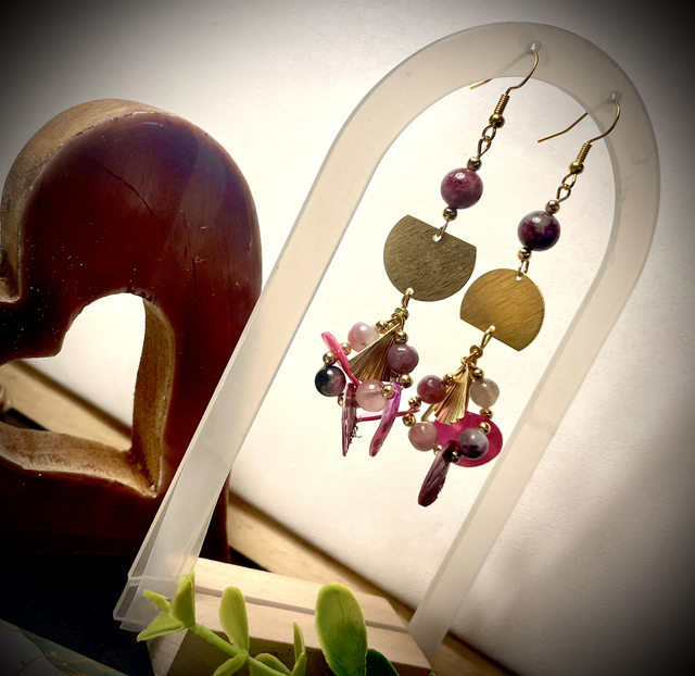 Boucles RIO Tourmaline Melon d’Eau