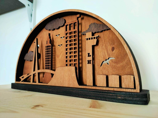 Skyline du Havre en bois