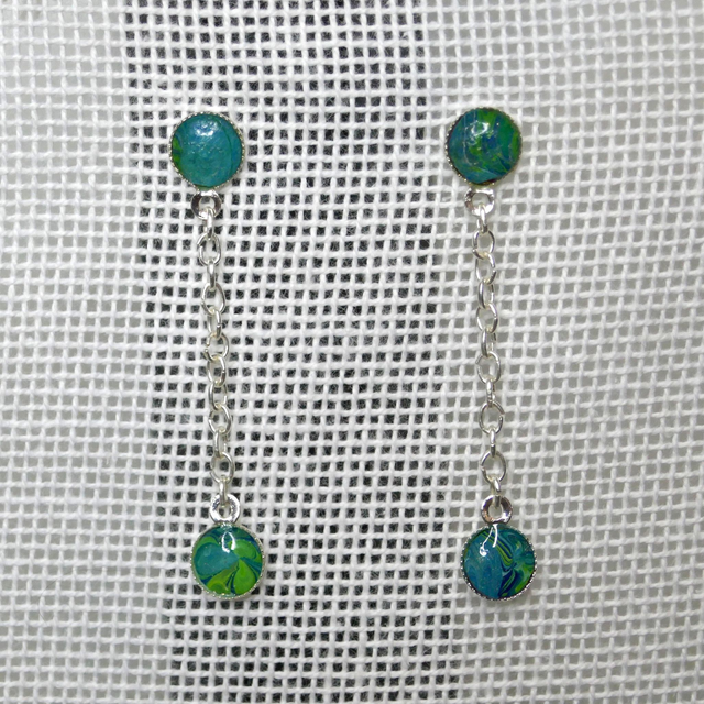 Boucles d'oreilles Trèfles d'eau