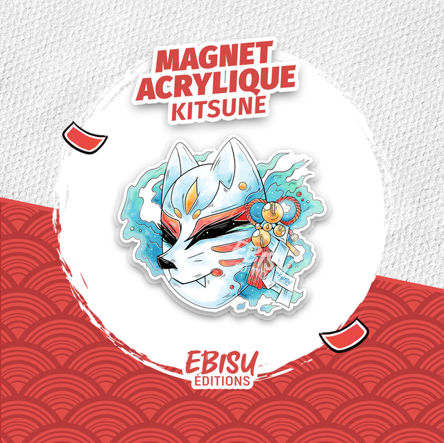 Magnet Acrylique Kitsune