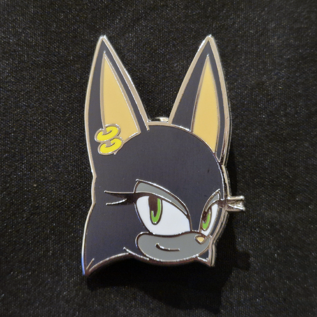 Ebony the Mystic Mog Pin Badge