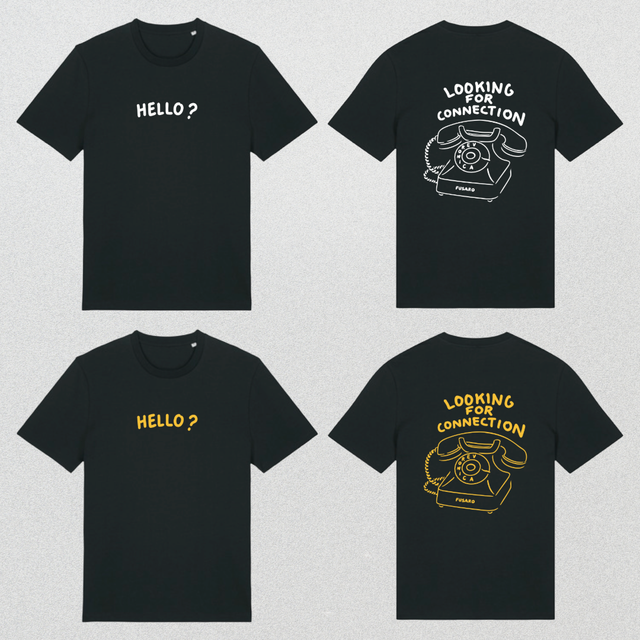 T-Shirt "Looking for Connection": Black