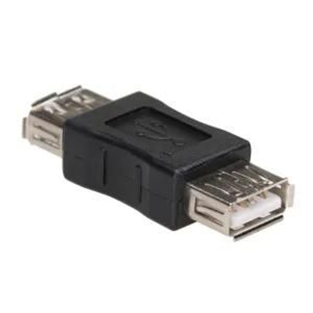 Adaptateur USB 2.0 type A femelle / A femelle] - noir