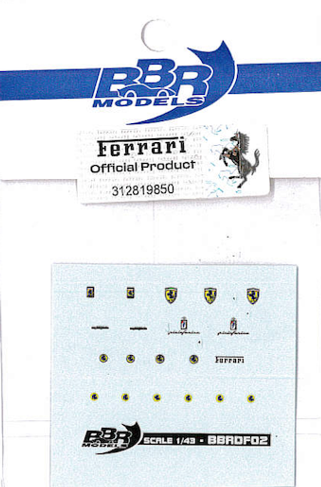 Ferrari Decal Emblem 1:43 BBR