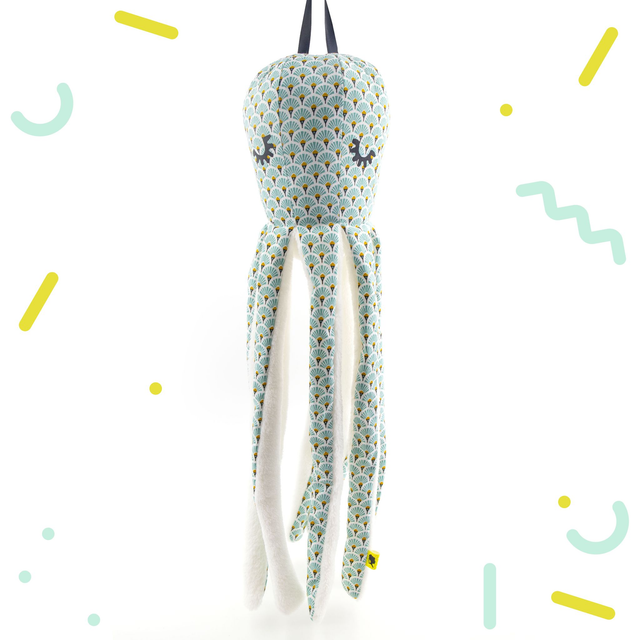 Doudou Pieuvre Octopus EVENTAIL