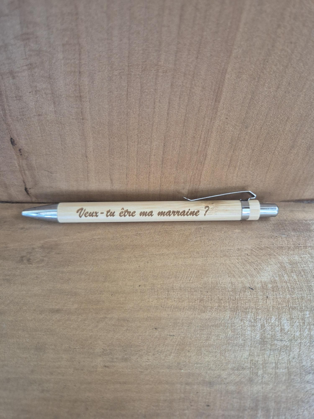 Stylo "veux tu être ma marraine ?"