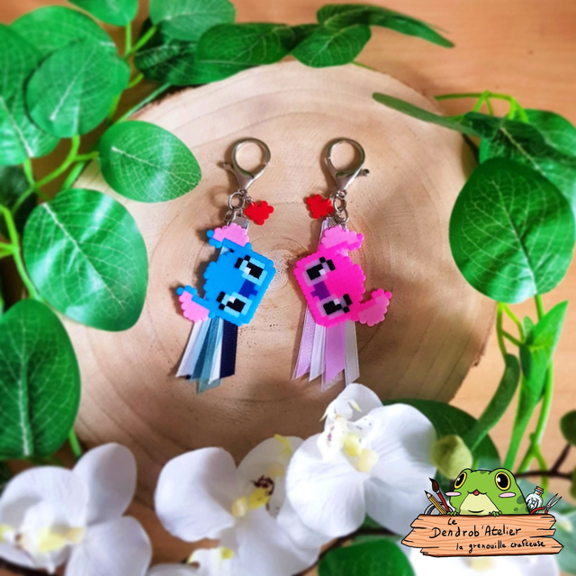 Porte clé pixel art - Angel uniquement