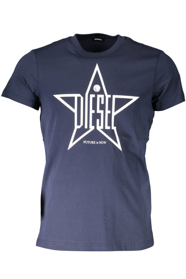 DIESEL T-SHIRT MANICHE CORTE UOMO BLU